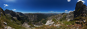 Očnjak 2185m, Base of the Final Ascent at 2050m Panorama (VR)